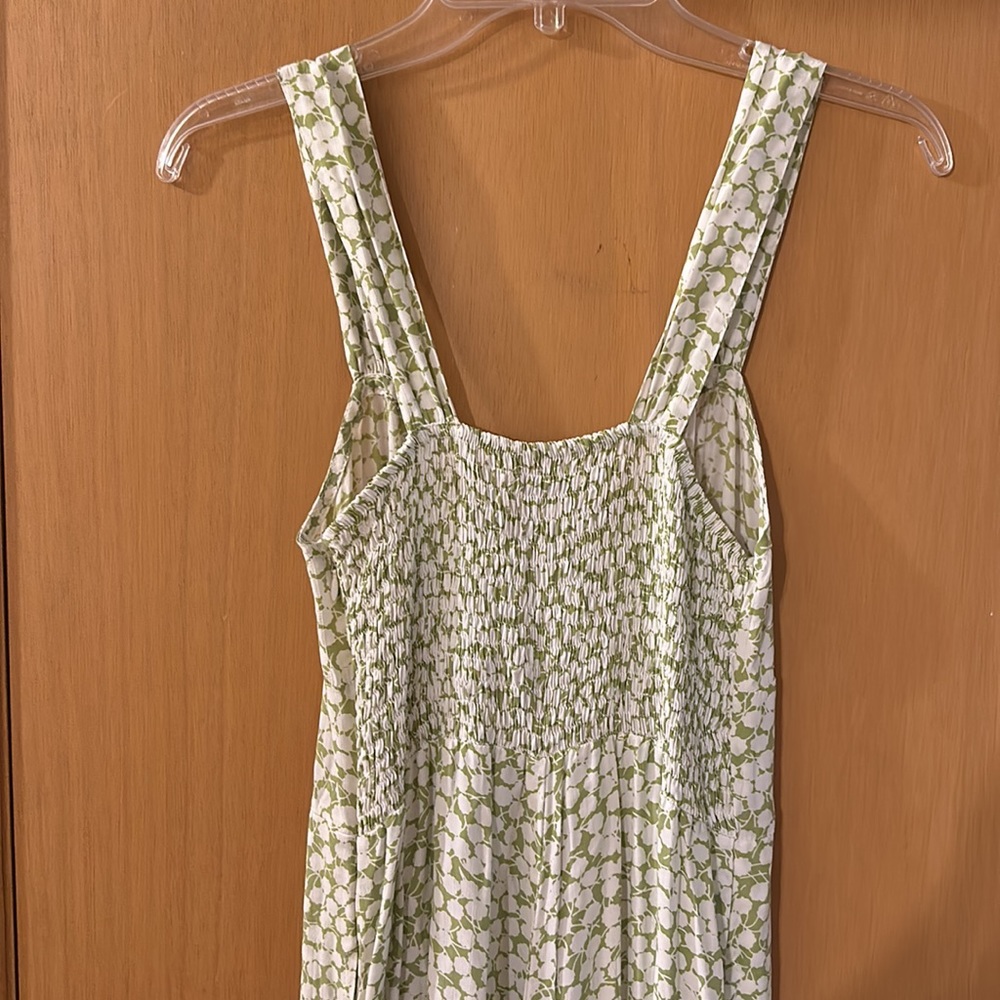 Faithfull the Brand Women’s Floral Smocked Sleeveless Jumpsuit Green Size 6-8 - Picture 11 of 15
